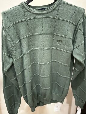 Izod Mint Green Textured Crewneck Sweater